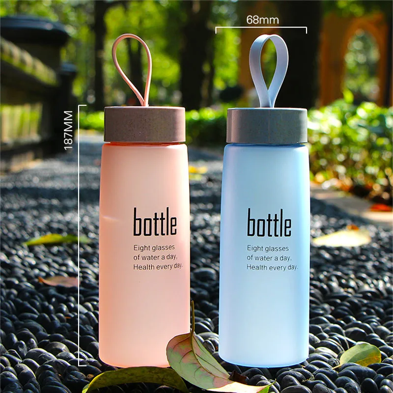 BPA Free Water Bottle Plastic Sport Scrub Leak Proof Drinking My Bottle Portable