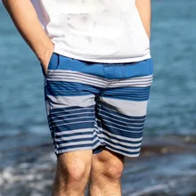 Высококачественные мужские летние модные однотонные повседневные шорты тонкие дышащие хлопковые свободные шорты в полоску белого, серого, синего цвета 3,21
