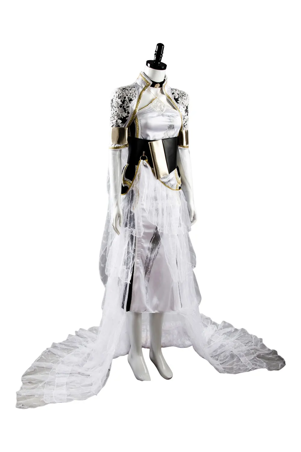 Final Fantasy XV Косплей Lunafreya Nox флюрей косплей костюм красивое белое платье Хэллоуин