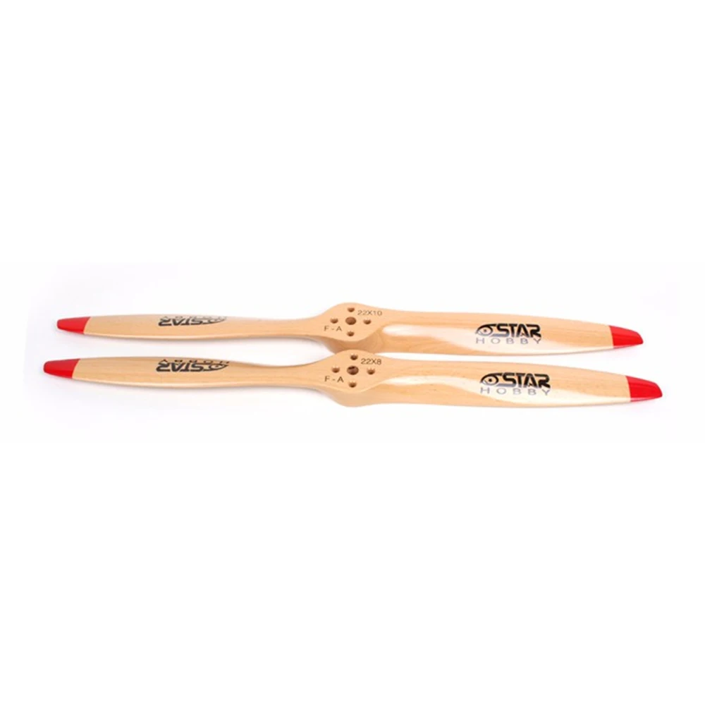 

6STARHOBBY 22x8 22x10 Inch Standard Wooden Propeller Beech Prop Drilled Propeller for RC Gas DLE EME MLD Engine