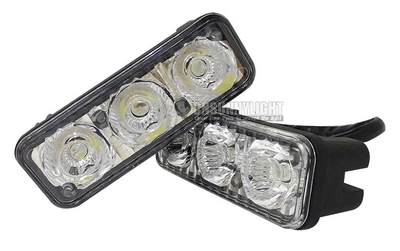 CNSUNNYLIGHT Waterproof Car High Power Aluminum LED Daytime Running Lights with Lens DC12v Xenon White 1set DRL (9)