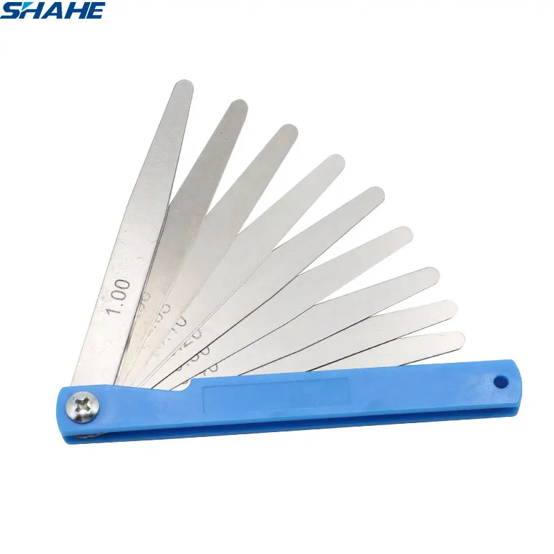 

SHAHE Portable 17 Blades Feeler Gauge 100 mm length Metric Feeler Gauge 0.02-1.00 mm Measurement Tool