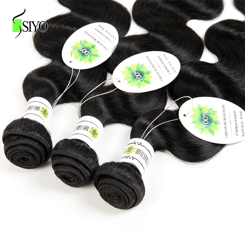 SIYO Hair Malaysia Body Wave Hair Bundles Human Hair Weave Bundles Non Remy Hair Extensions 8\ SIYO Hair Malaysia Body Wave Hair Bundles Human Hair Weave Bundles Non Remy Hair Extensions 8\