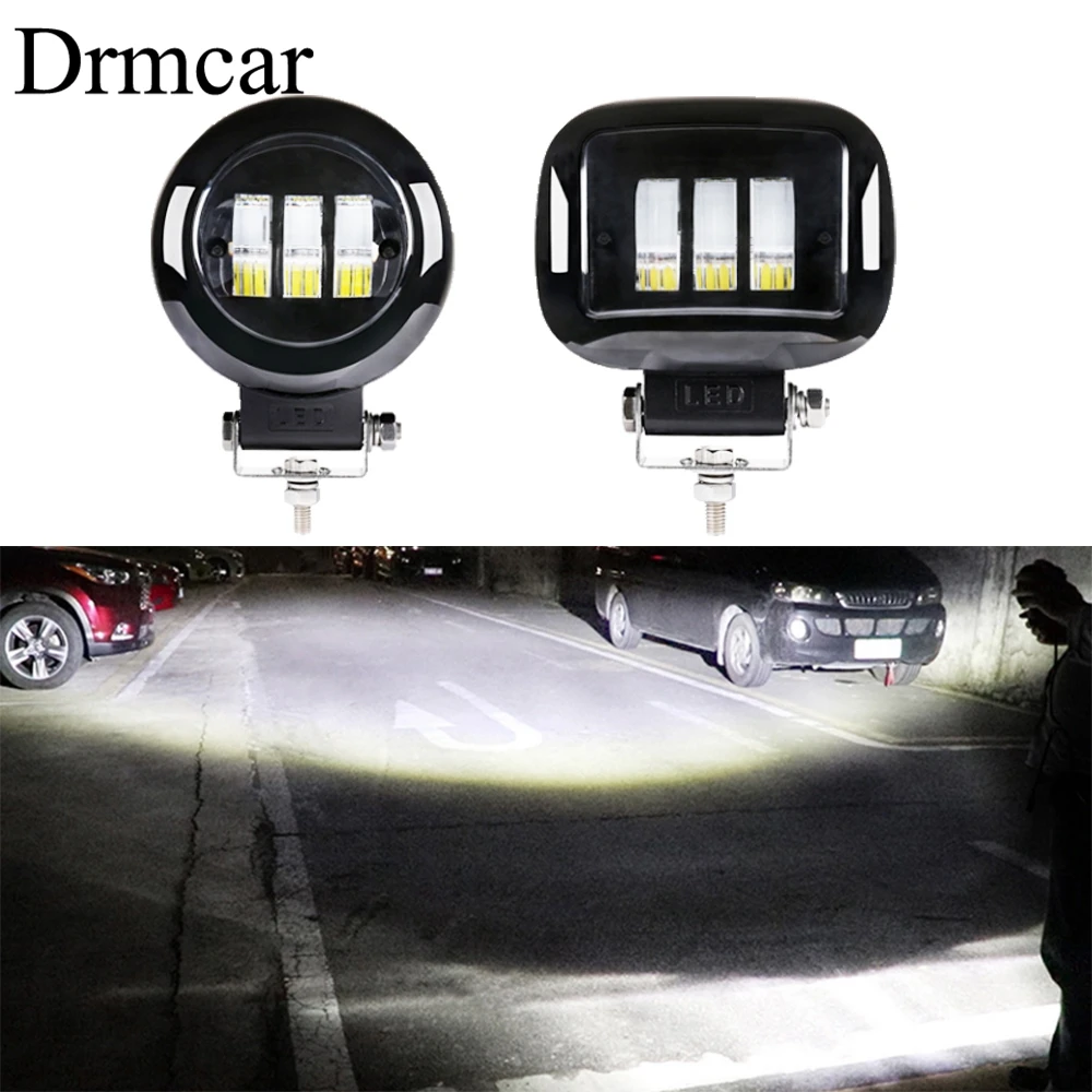 

6D Lens 5 Inch Round Square Led Work Light 12V For Car 4WD ATV SUV UTV Trucks 4x4 Offroad Motorcycle Auto Working Driving Lights