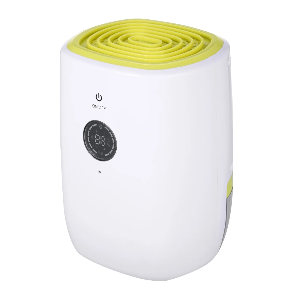 

800ML Home Use Electric Dehumidifier with LCD Display Ultra Quiet Desiccant Moisture Absorbing Air Purifier Humidity Dryer