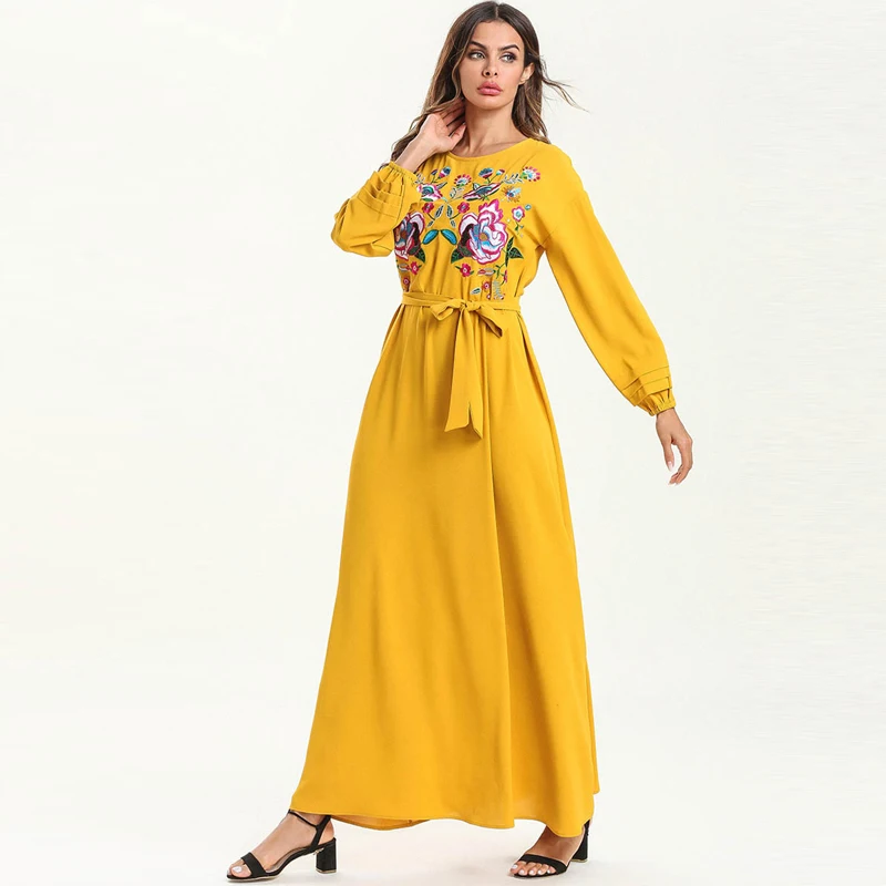 

Plus Size Abaya Dubai Turkey Islamic Clothing Hijab Muslim Dress Kaftan Abayas For Women Jilbab Robe Caftan Ramadan Elbise Giyim
