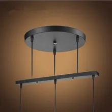 Лампы DIY люстры Базовая пластина аксессуары для освещения черный или белый круглый Прямоугольный потолок основа Роза навес пластина