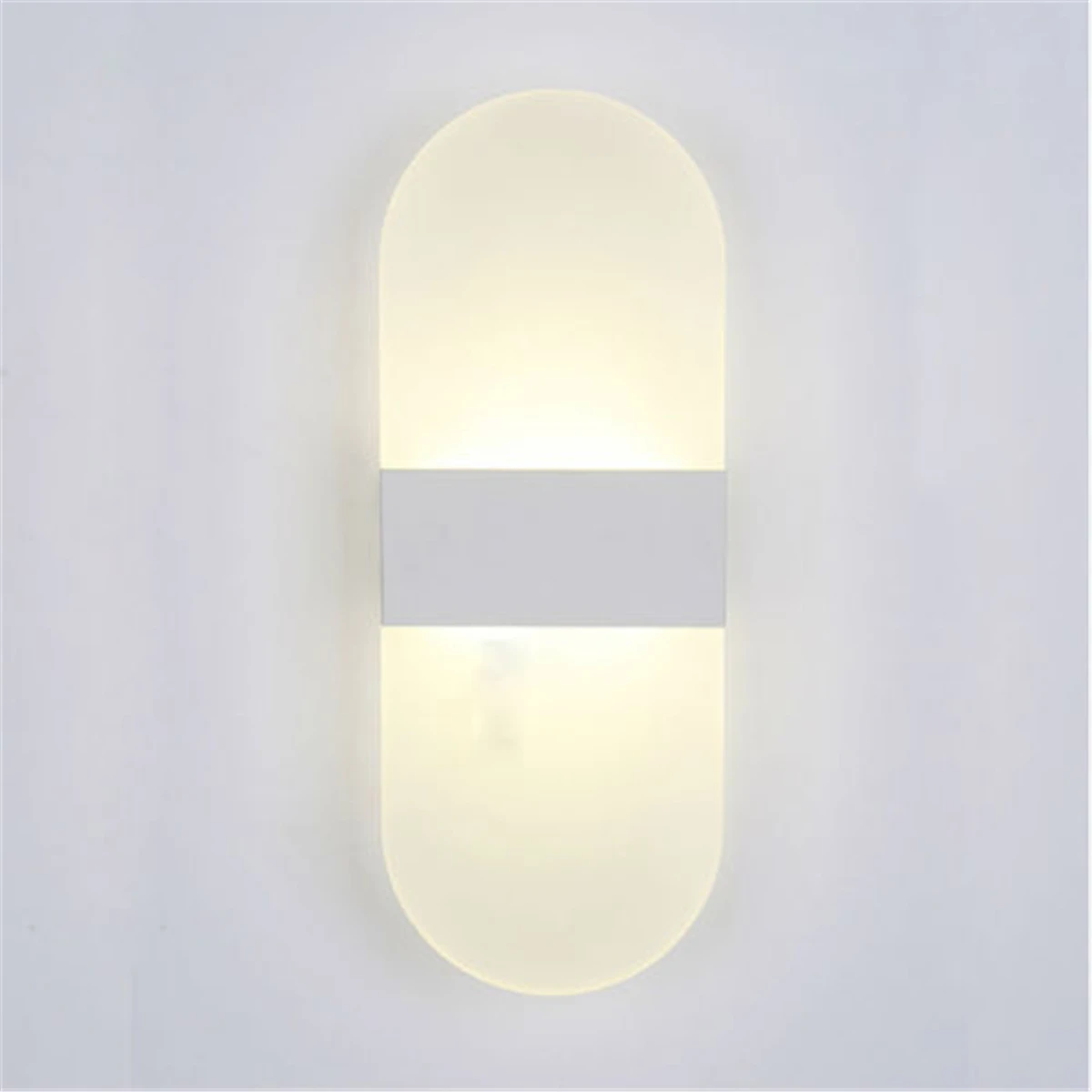 S/M/L современный светодиодный круглый/квадратный настенный светильник, простой мягкий светильник для спальни, ночной прикроватный светильник, AC100-240V, теплый белый, холодный белый