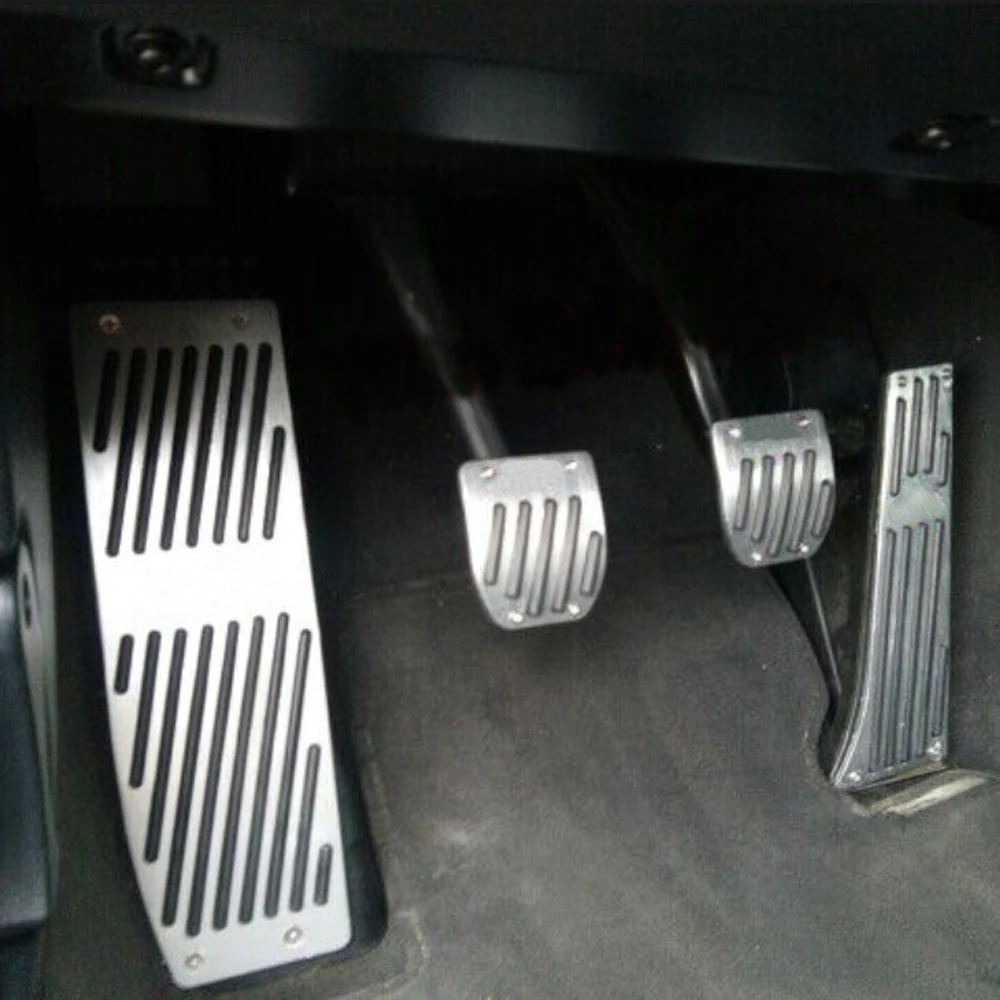 Модные Серебристые/черные автомобильные педали из алюминиевого сплава для BMW X1 M3 E30 E36 E39 E46 E87 E90 E91 E92 E93 аксессуары для стайлинга автомобилей