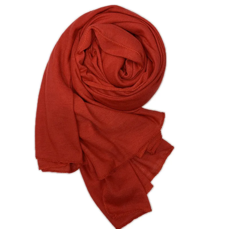 women plain bubble cotton jersey scarf Head hijab wrap solid color headband shawls foulard femme muslim hijabs store - Цвет: 19