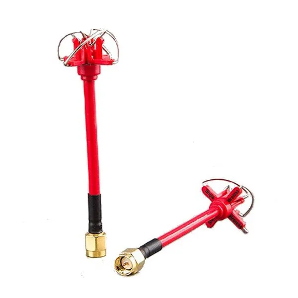 

Skyzone 5.8GHz RHCP 4 Leaf FPV Antenna TX/RX SMA/RP-SMA 1PCS