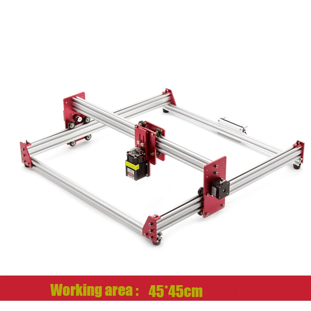 DIY Лазерный Гравировальный Станок с ЧПУ 45*45 см с высококачественными синими лазерными головками 15 Вт 500 МВт 2500 мвт 5500 МВт
