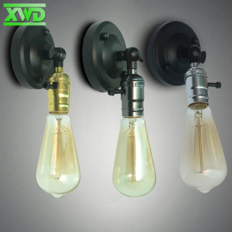 Vintage Wall Lights Fixture Kitchen Wall Lamp Loft Retro Metal Adjusted