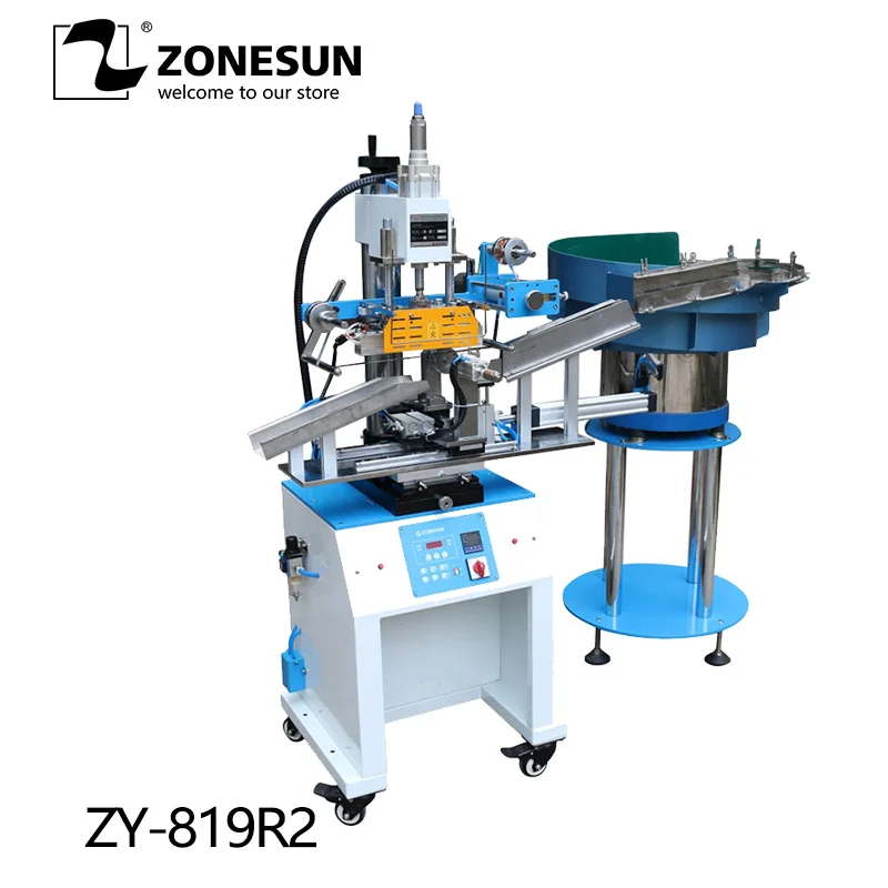 ZONESUN  Hot Foil Stamping Machine Manual Bronzing Machine With Working Table for PVC Card leather and paper Wallet bag