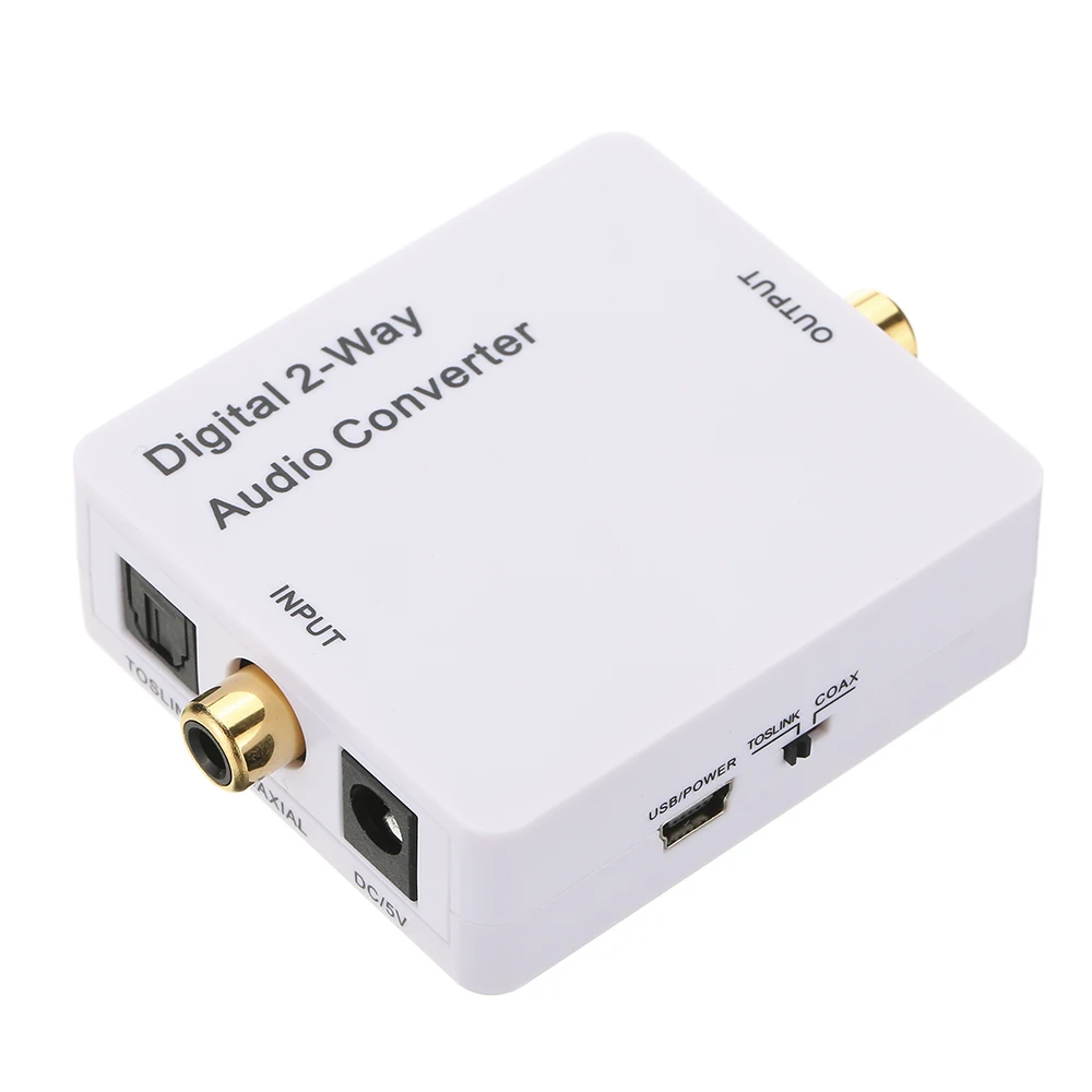 Цифровой двухсторонний аудиоконвертер оптический Toslink SPDIF/коаксиальный