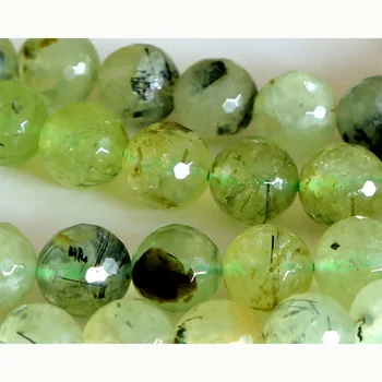 

Discount Wholesale Natural Genuine Green Prehnite Faceted Round Loose Stone Beads 3-18mm DIY Necklaces or Bracelets 15" 02836