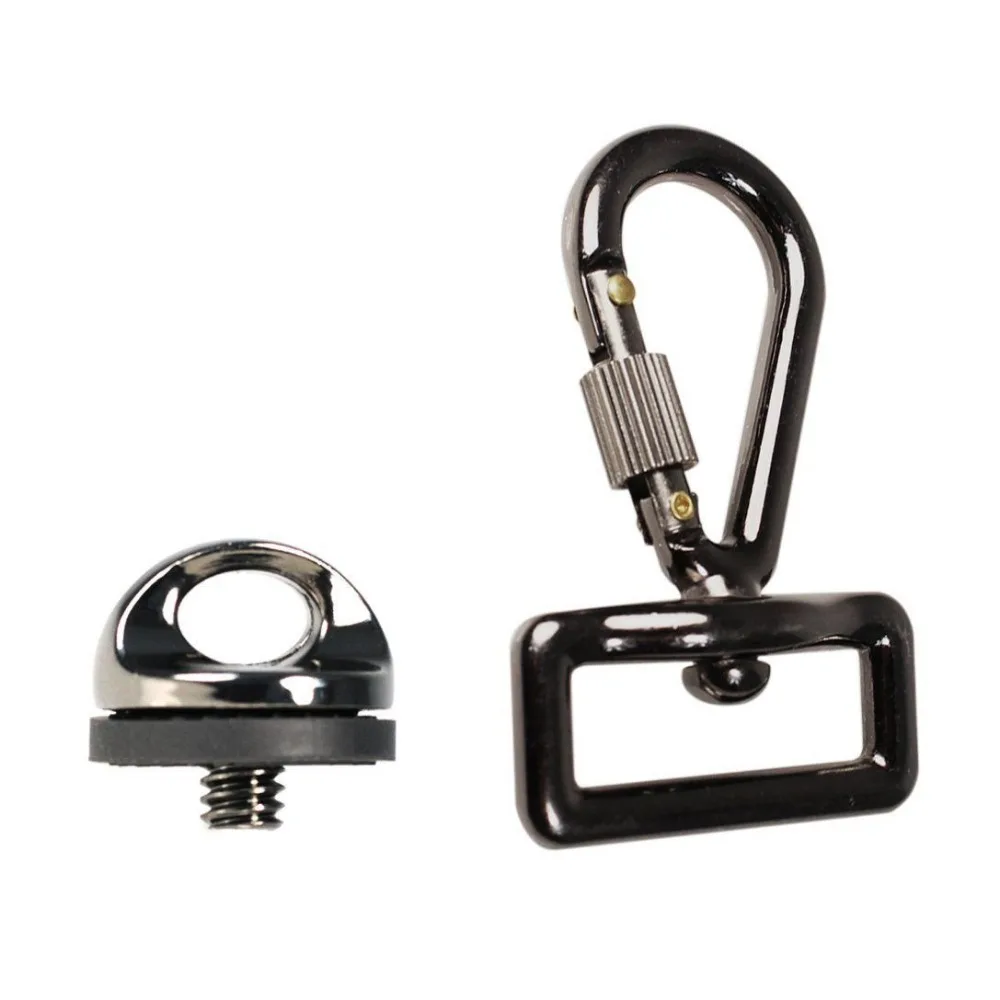 Quick Release Trigger Snap Hook Ring Carabiner with Screw Lock for