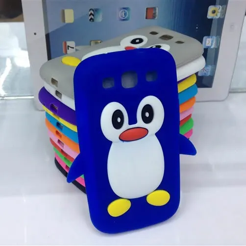Free HK registered mail!! Lovely Penguin Silicone mobile phone Case for Samsung Galaxy S3 i9300 |