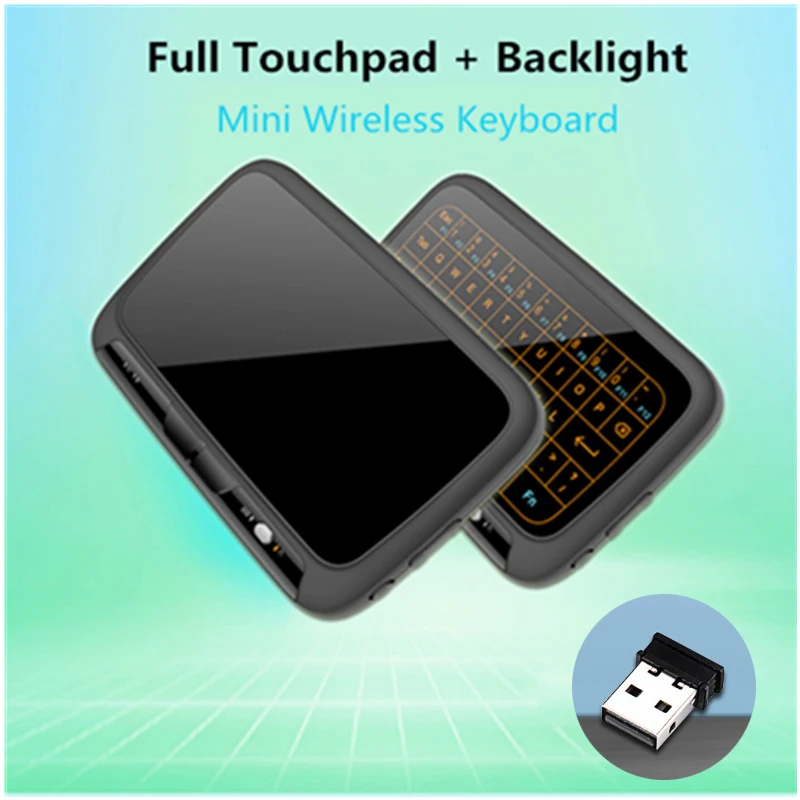 

H18+2.4GHz mini wireless QWERTY keyboard Full Touchpad Keyboard Large Touch Pad Remote Control for Android TV Box PC Xbox3 PS4