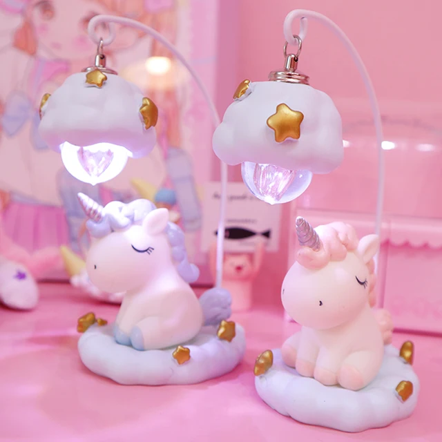 Unicorn Lamp LED Night Light Luminaria Baby Nursery Night Lamp Unicorn Toy Dolls For Baby Kids Gift Home Decoration