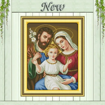 

Jesus family Christian home decor paintings counted printed on canvas DMC 11CT 14CT kits Cross Stitch embroidery needlework Sets