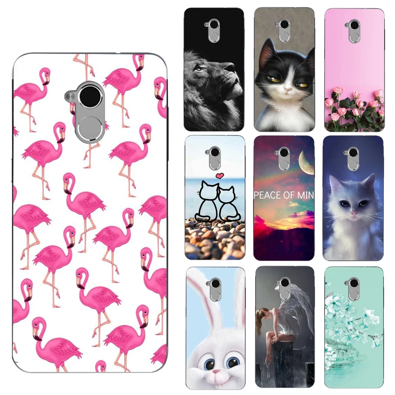 

Soft Silicone TPU Cases Flamingo Digital Printed Phone Case Cover For Funda ZTE Blade V7 Lite Back Case Capa