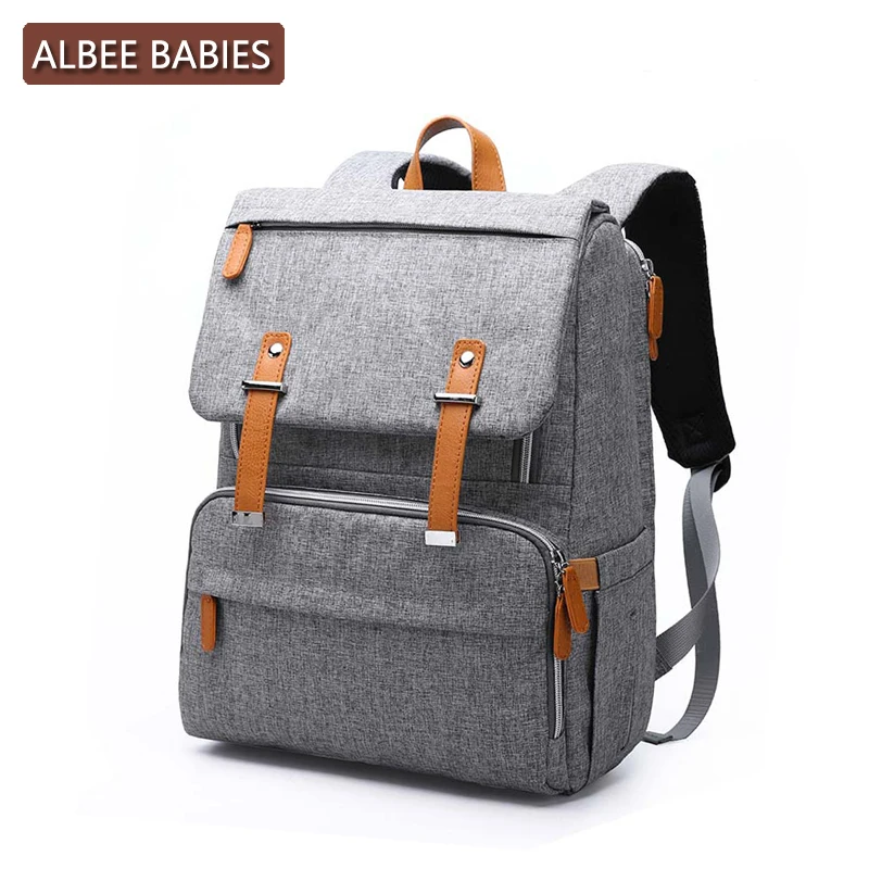 

ALBEE BABIES Baby Care Diaper Maternity Bag for Mom Mommy Backpack Stroller Nappy Changing Bags Wet Mother Travel Nursing