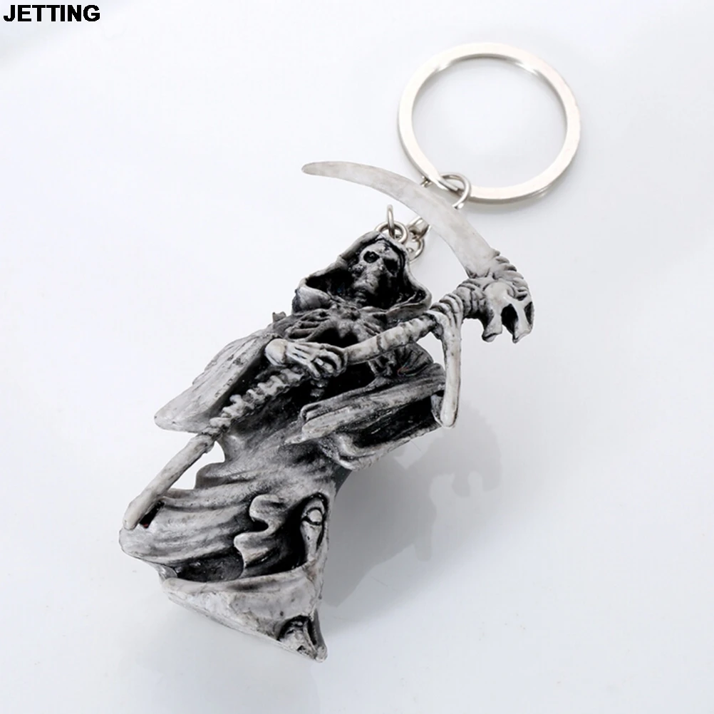 JETTING Skull Keychain Rubber Devil Death Monster аксессуары на цепочке для ключей от автомобиля |