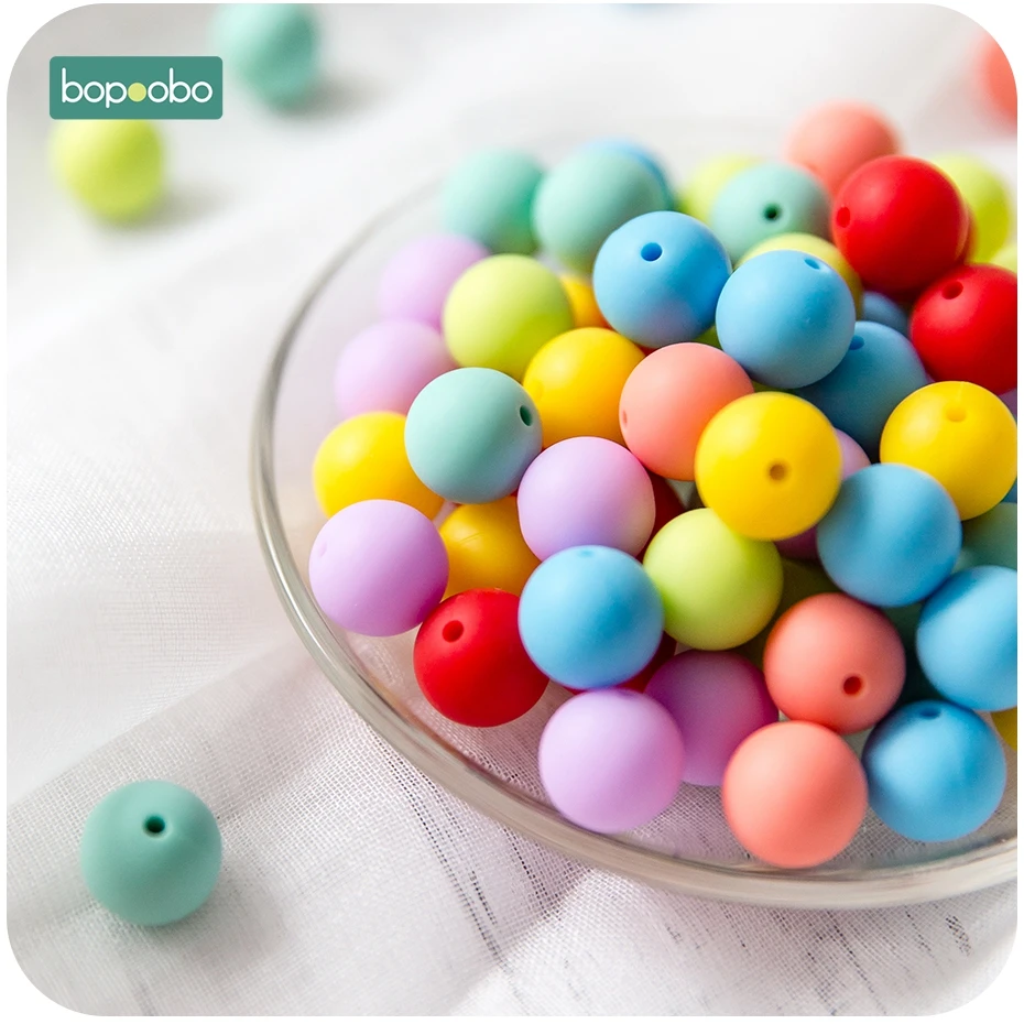 Best Bopoobo 15mm Silicone Beads BPA Free Food Grade Silicone DIY Crafts Silicone 14mm Octagonal Teething Beads Baby Teethers