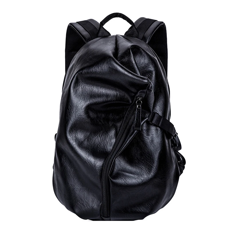 

BAIJIAWEI 2019 New Design PU Leather Men Backpacks Retro College Style Bag Man Leather Backpack Travel Book Bag