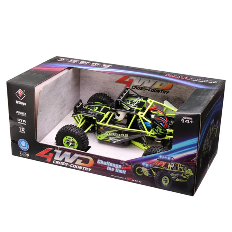 Высокое качество WLtoys 12428 2,4G 1/12 4WD гусеничный Радиоуправляемый автомобиль 1:12 Электрический четырехколесный привод альпинистский Радиоуправляемый автомобиль с светодиодный светильник RTR