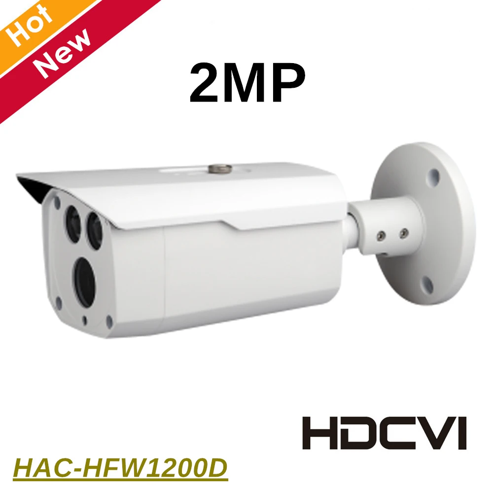 

DH HAC-HFW1200D 2MP HDCVI IR Bullet Camera IR length 80m 1080P Outdoor IP67 DC12V Original export version without logo