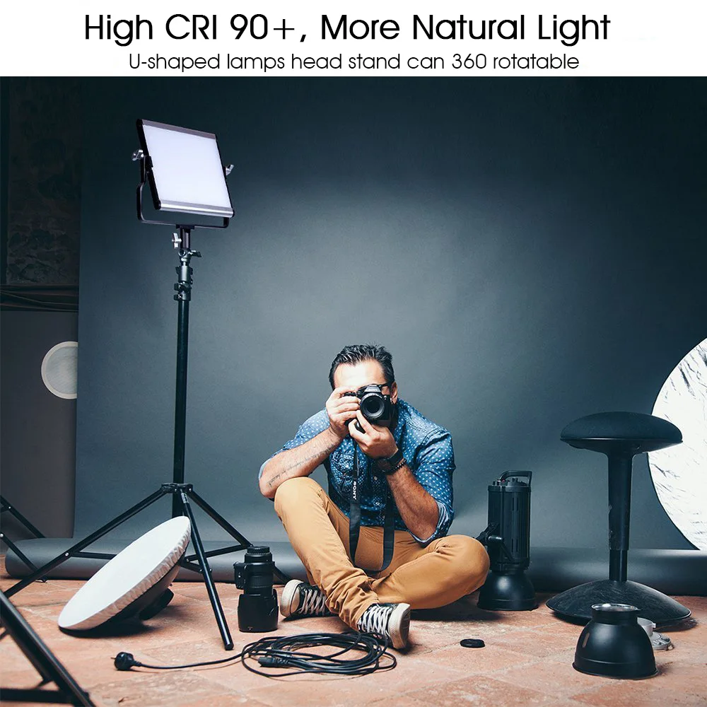 Studio LED Lamp Light PLUS - 3200K/5600K with Tripod, Accessories & Control Panel