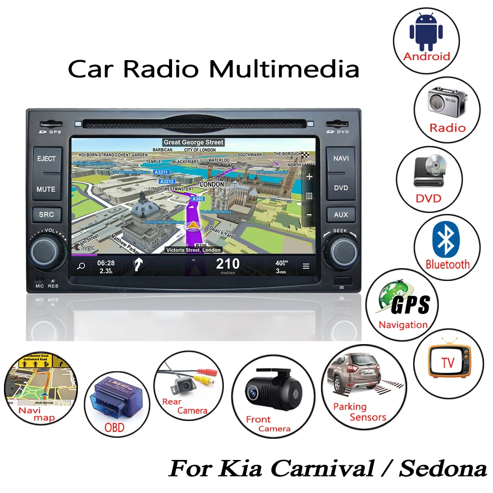 Liandlee For Kia Carnival / Sedona 20062014 Android Car Radio CD DVD