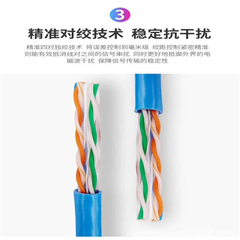 

Cat6 super six shielded cable copper clad aluminum rj45 twisted product jumper QYJ41
