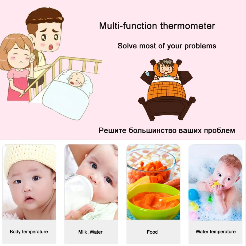 Электрический цифровой термометр детский лоб бесконтактный термометр пистолет ЖК Подсветка ABS Muti-fuction взрослый термометр для тела