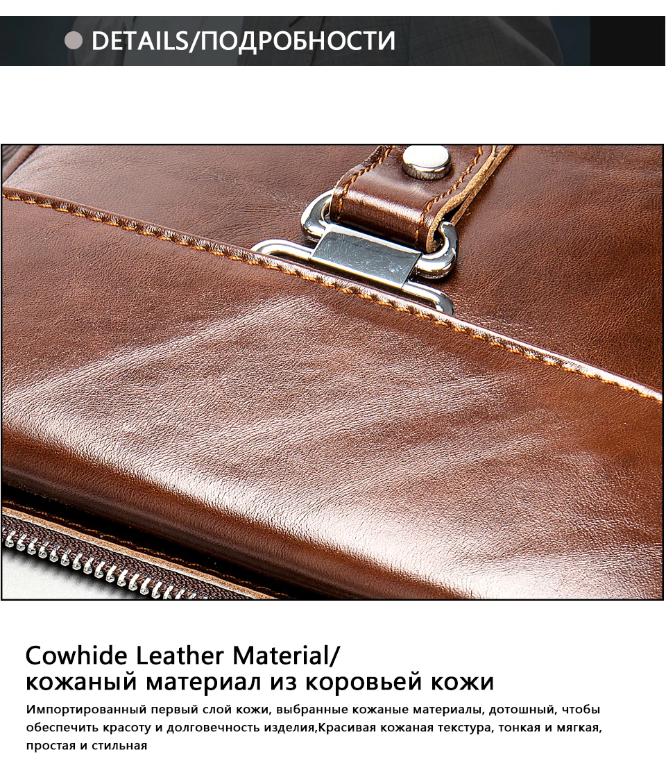 Men 's Shoulder Bags Genuine leather Male Flap Crossbody Bag for Men Vintage Pockets Ipad Phone Messenger Handbags 22