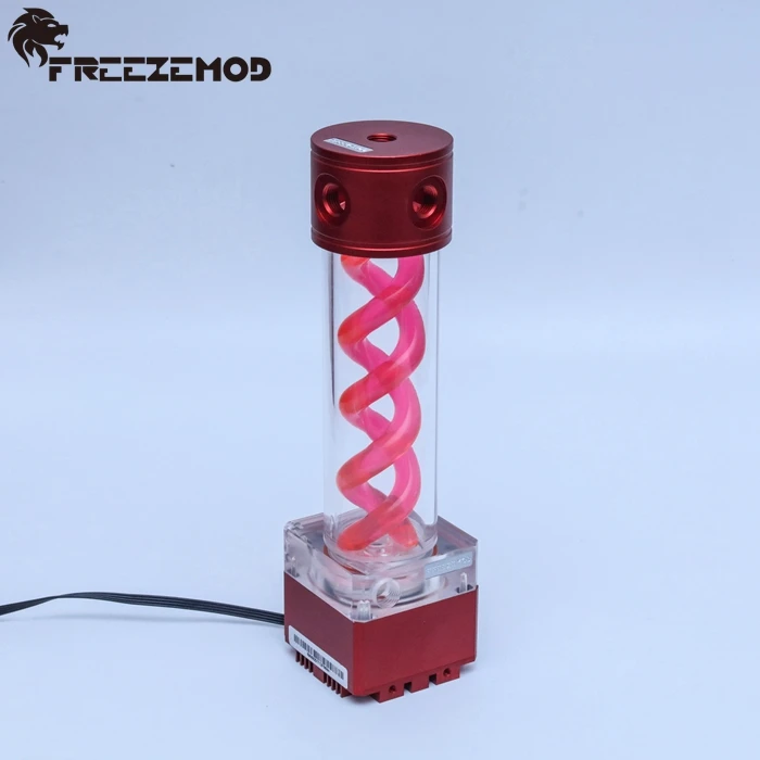 FREEZEMOD 340 мм компьютер охлаждения ПК насос водяного охладителя бак для воды PWM Скорость управления головки 4 м поток 800 л. PUB-FS6MB-34