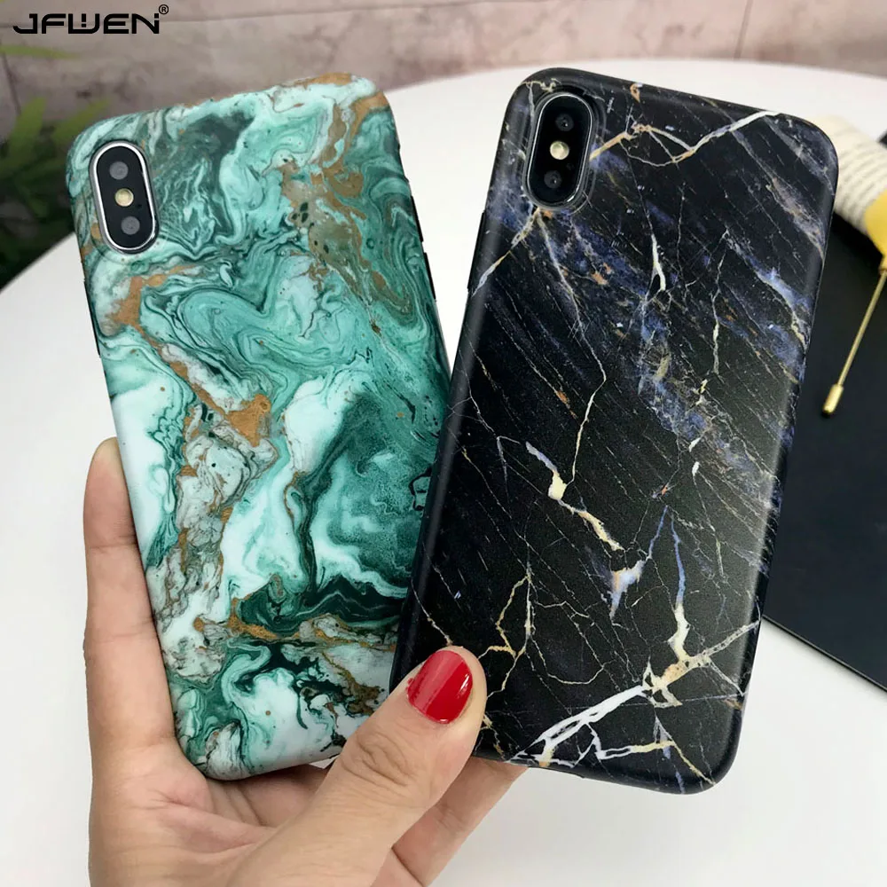 Роскошный Мраморный чехол для телефона iphone X 8 7 Plus XS Max XR 6 6S силиконовый мягкий из