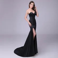 

Custom Plus Size 2017 Summer Sexy Dress Women Black Split Mermaid Bodycon Ladies Maxi Evening Wedding Party Ukraine Long Dresses