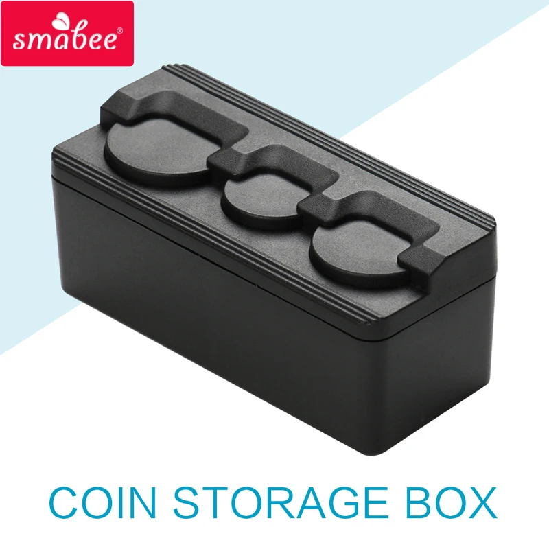 Smabee Car Coin Holder, Loose Change Storage Box Can Glove