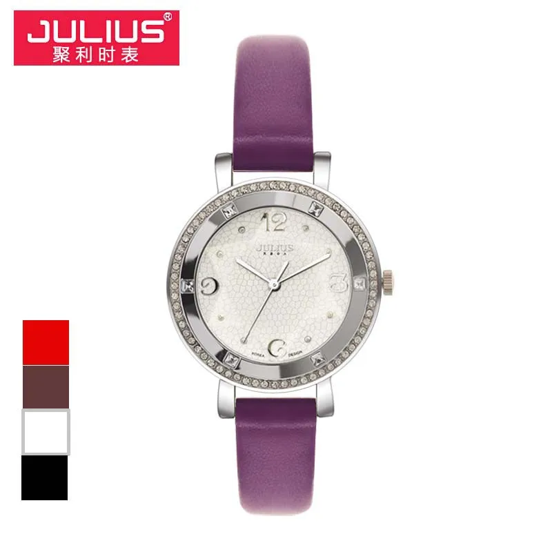 Lady Wrist Watch Quartz Women s Hours Best Fashion Dress Bracelet Band Leather Crystal Elegant Valentine