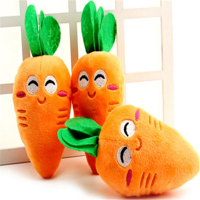 The New Cute Pet Toy Plush Sound Carrot Vegetables | Дом и сад