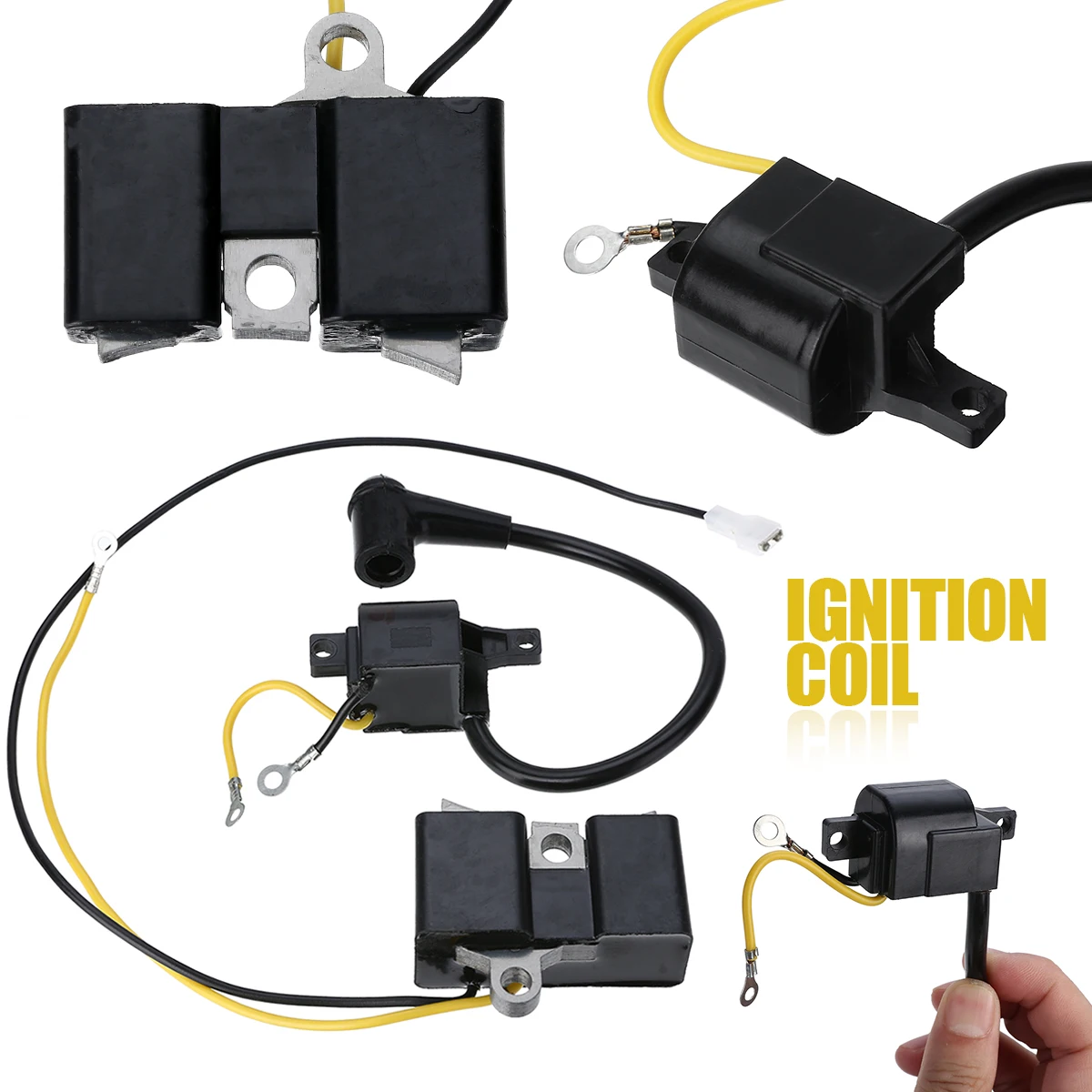 

Ignition Coil Spark Plug Set for 61 162 266 Jonsered 630 Chainsaw Old Type 501516201 Type Ignition Coil Set
