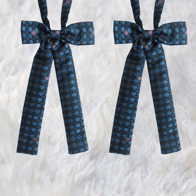 

Japanese JK uniforms Accessories Scale geometric patterns bow tie