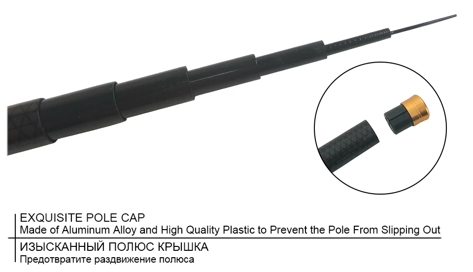 K8356 30T Carbon Fiber 2.73.64.55.46.3M Telescopic Fishing Rod Portable Itaiwan Fishing Pole Hand Ultra Light Stream Pole(9)