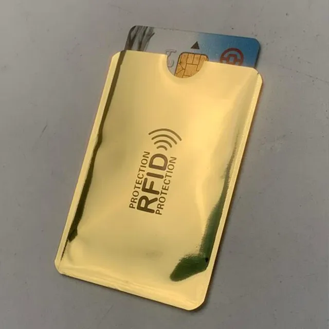 10 шт. Анти Rfid Блокировка ридер замок банк держатель для карт ID банковский чехол для Карт Rfid защита металлический кредитный держатель для карт Алюминий - Цвет: 10pcs Style 4