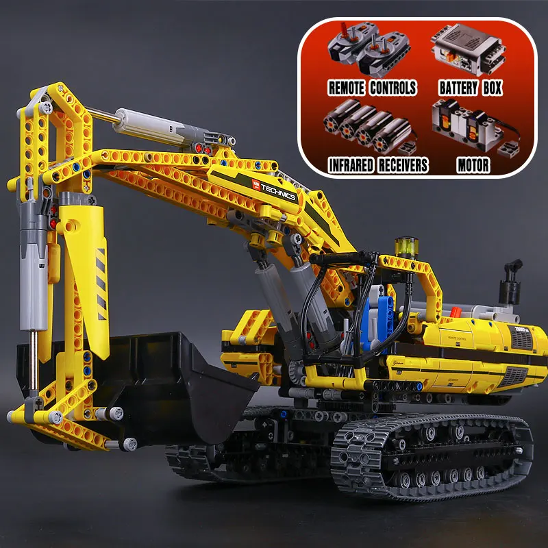 

L Model Compatible with Lego L20007 1123pcs Excavator Models Building Kits Blocks Toys Hobby Hobbies For Boys Girls