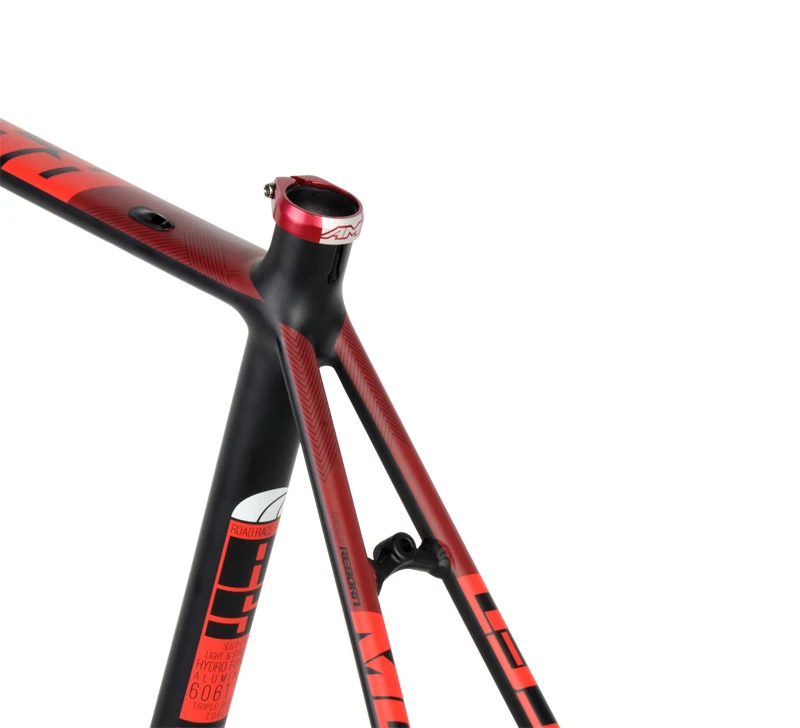 Discount AM R5000 Lightweight Aluminium Alloy 700c Frame Carbon Fork 48/50/52cm Road Bicycle Racing Frameset 28