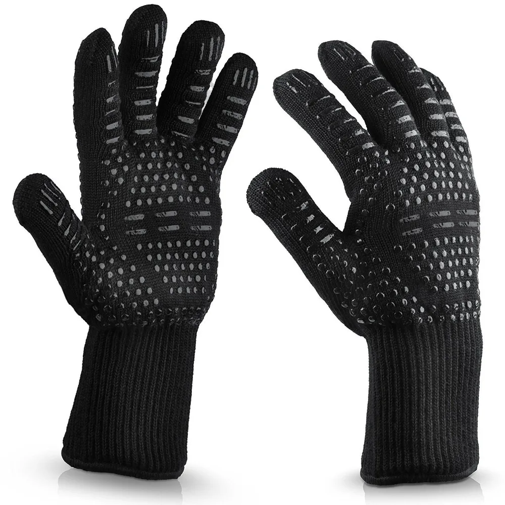 1 пара термостойких перчаток Полезная силиконовая перчатка для микроволновки силикон и кевлар высокая термостойкость